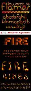 Vectors - Shiny Fire Alphabets 2