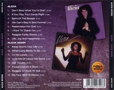 Alicia Myers - Alicia (1981) & Alicia Again (1981) [2012, Remastered Reissue]