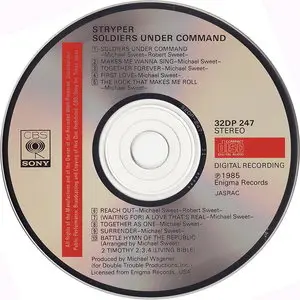 Stryper - Soldiers Under Command (1985) [Japan 1st Press]