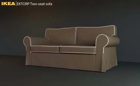 IKEA EKTORP Two-seat Sofa - 3DMax 2009 Model