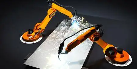 Robot arms welding - Project for After Effects (VideoHive)