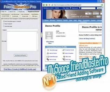 MySpace FriendBlasterPro v10.9.1 Unlimited