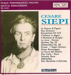 Cesare Siepi: Public Performances 1953-1970