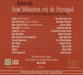 Mark Elder, The Orchestra of the Royal Opera House - Donizetti: Dom Sébastien, roi de Portugal (2007)
