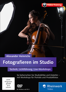 Fotografieren im Studio - Technik, Lichtführung, Live-Workshops