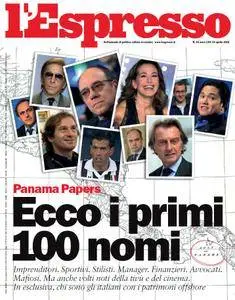 l'Espresso - 14 Aprile 2016