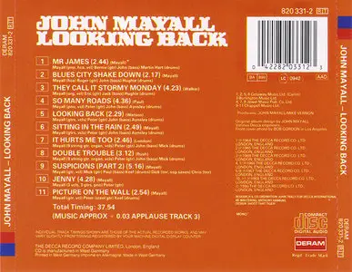 John Mayall - Looking Back (1969) Remastered 1990