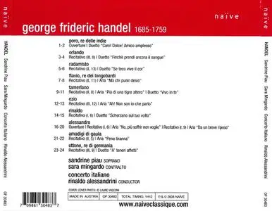 Sandrine Piau, Sara Mingardo, Rinaldo Alessandrini, Concerto Italiano - George Frideric Handel: Arias & Duets (2008)