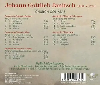 Berlin Friday Academy - Johann Gottlieb Janitsch: Church Sonatas (2022)