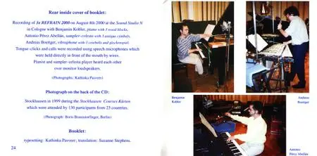 Karlheinz Stockhausen - 3x Refrain 2000 (2000) {Stockhausen-Verlag No. 62}
