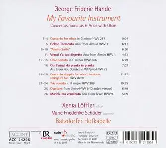 Xenia Löffler, Batzdorfer Hofkapelle - Handel: My Favourite Instrument - Concertos, Sonatas & Arias with Oboe (2015)