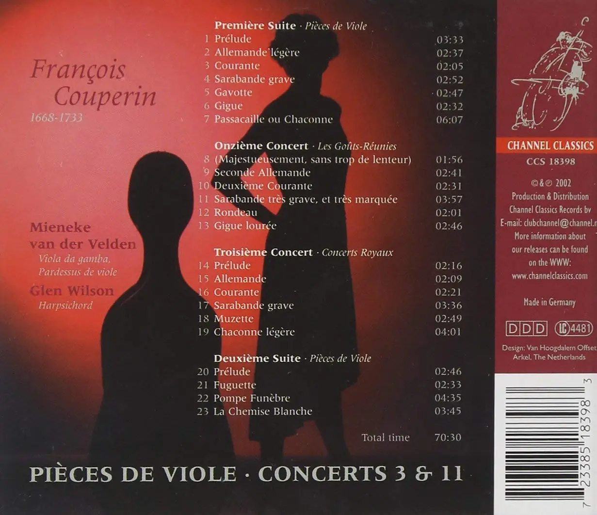 Прелюдия концерт. Концерт "Rondeau la vie". Concerts royaux, Premier Concert in g Major.