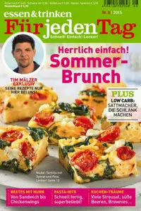 Essen und Trinken für jeden Tag August No 08 2015