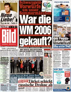 Bild Zeitung vom 17 Oktober 2015