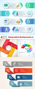 Vectors - Infographics Backgrounds 21