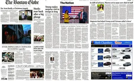 The Boston Globe – December 27, 2018