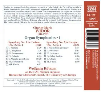 Wolfgang Rübsam - Widor: Organ Symphonies, Vol.1 - Symphonies Nos. 1 and 2, Op. 13 (2020) [Official Digital Download 24/96]