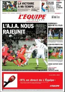 L'Équipe, du Dimanche 22 Novembre 2009.