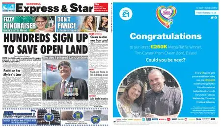 Express and Star Sandwell Edition – August 14, 2019