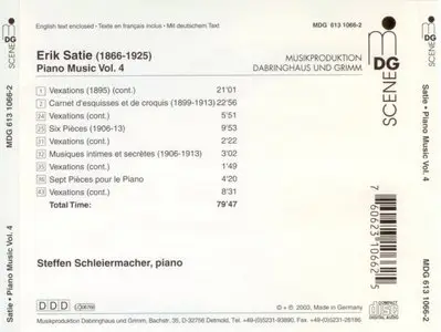 Erik Satie - Piano Works Vol.4 (2003)