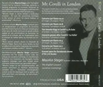 Maurice Steger, The English Concert, Laurence Cummings - Mr. Corelli in London: Recorder Concertos, La Follia (2010) (Repost)