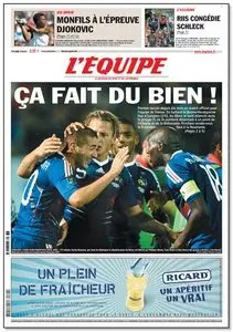 L'Equipe - Mercredi 08 Septembre 2010