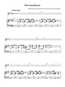 Dancing queen - ABBA (Piano-Vocal-Guitar (Piano Accompaniment))