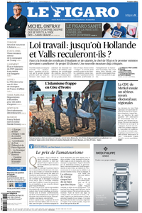 Le Figaro du Lundi 14 Mars 2016