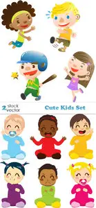 Vectors - Cute Kids Set
