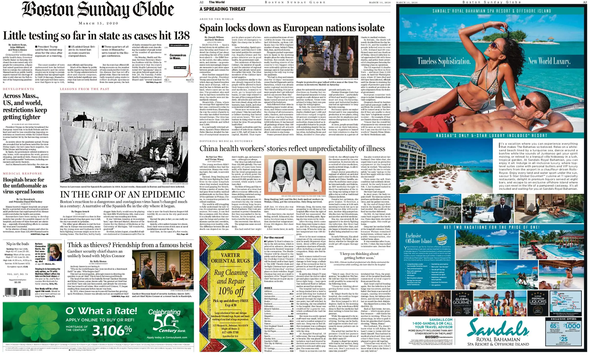 The Boston Globe – March 15, 2020 / AvaxHome