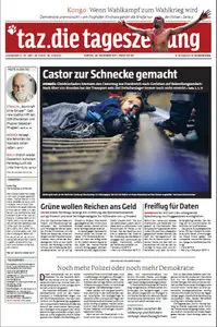 Tageszeitung TAZ vom 28 November 2011