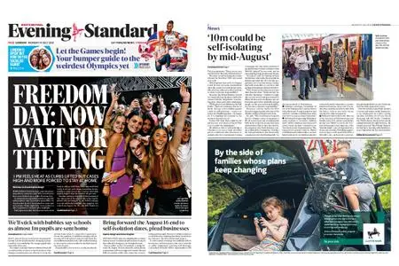 London Evening Standard – July 19, 2021