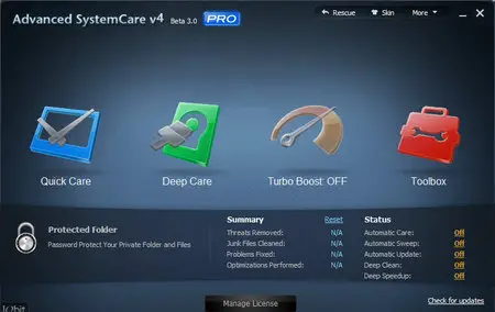 Advanced SystemCare Pro 4 Beta 3.0 Multilanguage Portable