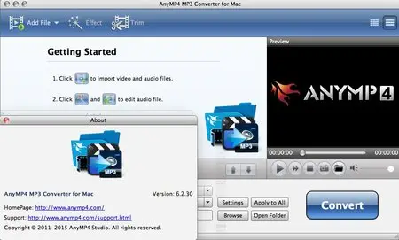 AnyMP4 MP3 Converter 6.2.30 Multilangual Mac OS X