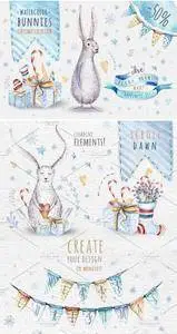 CreativeMarket - Watercolour Christmas collection