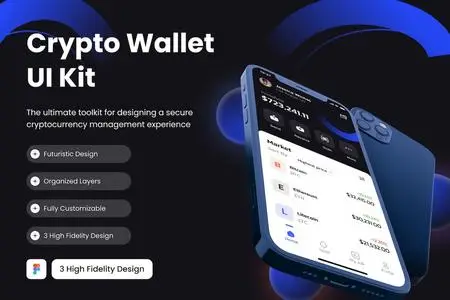 Crypto Wallet Mini Mobile UI Kit Template