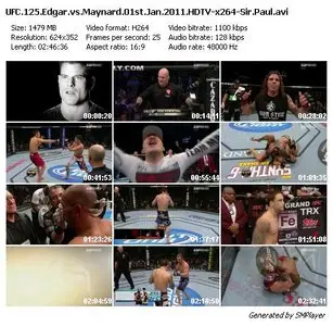 UFC 125 Edgar vs Maynard (01st Jan 2011)