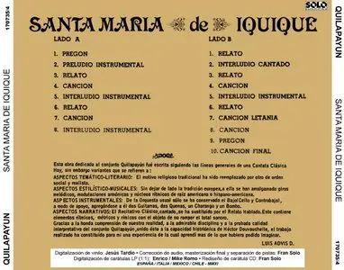 Quilapayún - Santa María de Iquique (LP / FLAC)