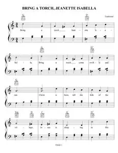 Christmas Sheet Music - Bring A Torch Jeanette Isabella