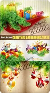 Christmas background. Set.22 - Stock Vector
