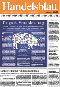 Handelsblatt vom Donnerstag, 15. Januar 2015