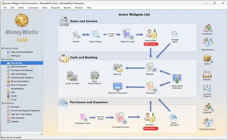 MoneyWorks Gold 9.1.9 (Win / macOS)