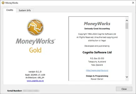 MoneyWorks Gold 9.1.9 (Win / macOS)