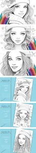 Cute Winter Girl Coloring Pages