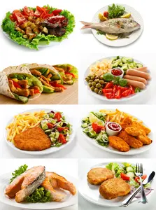 Delicious food raster graphics