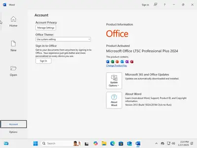 Windows 11 Pro 24H2 Build 26100.2894 (No TPM Required) With Office 2024 Pro Plus Multilingual Preactivated January 2025