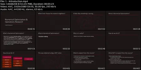 Numerical Optimization and Operations Research in Python