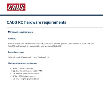 CADS RC 2024.0