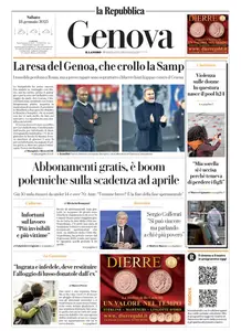 la Repubblica Genova - 18 Gennaio 2025