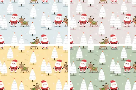 EE - Santa Claus and Reindeer in Christmas Winter SAP2QMQ